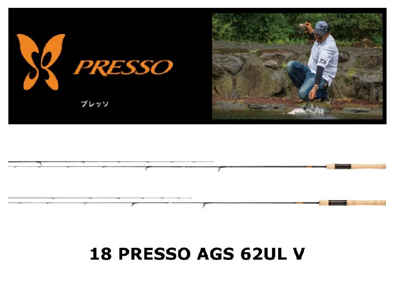 Fishing Rod for Fishing in Muddy Water-Daiwa 18 Presso AGS 62UL V