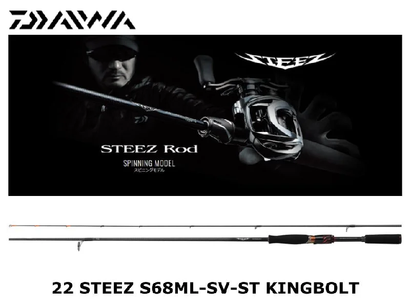 High-End Fishing Rod for Serious Anglers-Daiwa 22 Steez Spinning S68ML-SV-ST Kingbolt