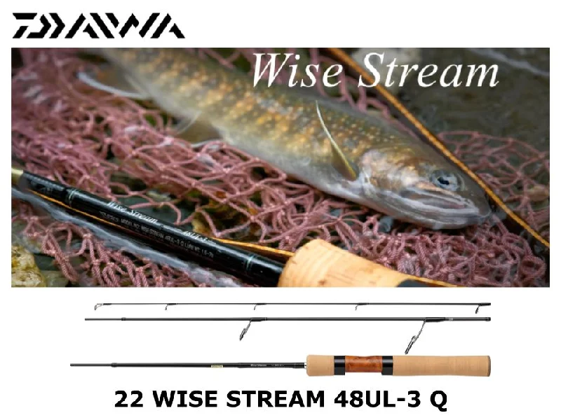 Compact Fishing Rod-Daiwa 22 Wise Stream 48UL-3 Q