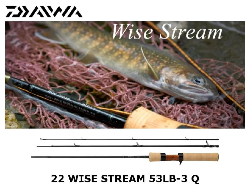 Fishing Rod for Topwater Lures-Daiwa 22 Wise Stream 53LB-3 Q