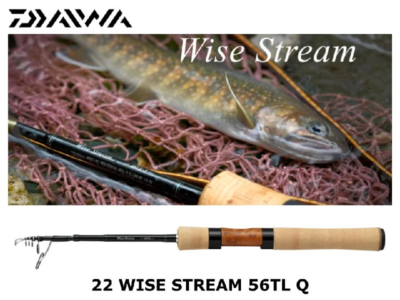 Fishing Rod for Fishing in Weedy Areas-Daiwa 22 Wise Stream 56TL Q