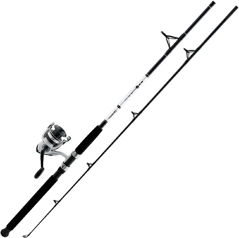 Fishing Rod with Reinforced Guides-Daiwa D-Wave 7' Saltwater Spinning Combo