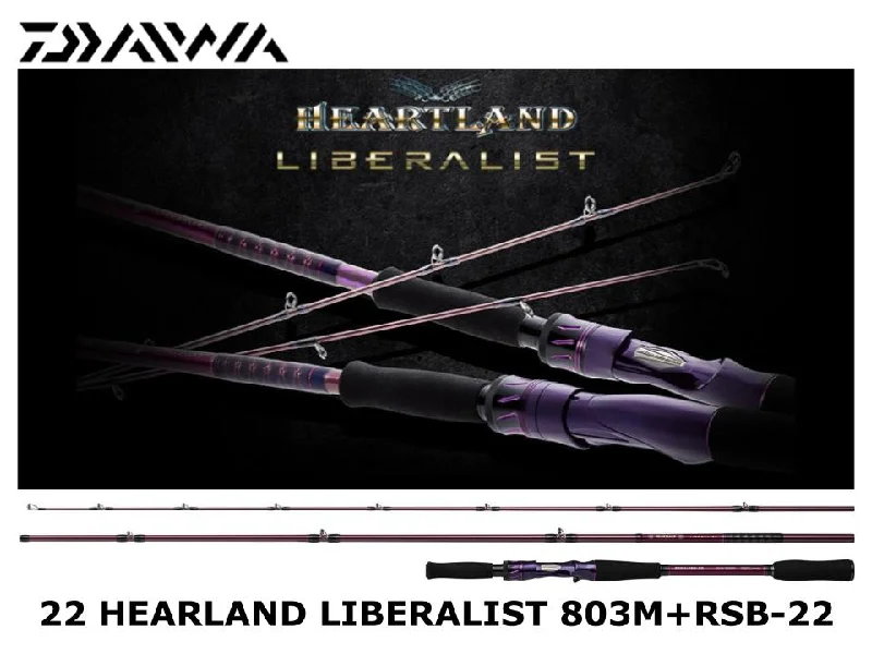 Fishing Rod for Fishing from the Shore-Daiwa Heartland Liberalist 803M + RSB-22