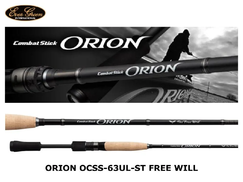 Fishing Rod for Big Game Angling-Evergreen Orion OCSS-63UL-ST Free Will