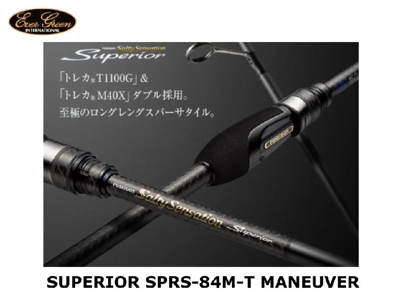 Fishing Rod for Coastal Fishing-Pre-Order Evergreen Superior SPRS-84M-T Maneuver