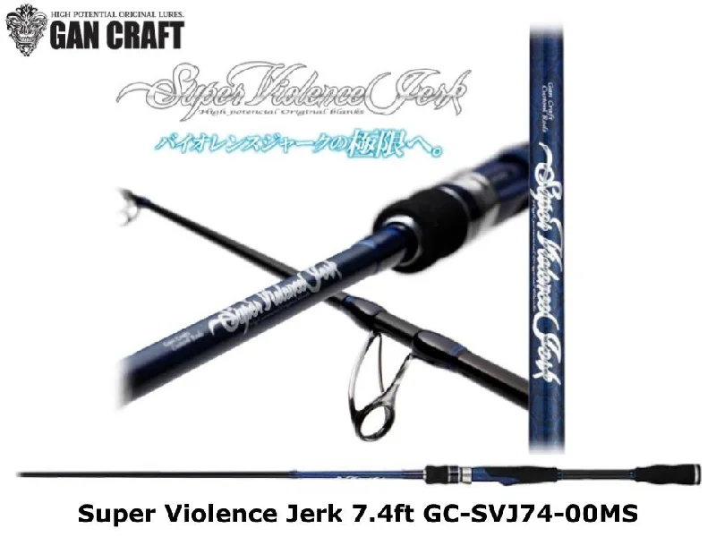 Fishing Rod for Crankbaits-Gan Craft Super Violence Jerk 7.4ft GC-SVJ74-00MS