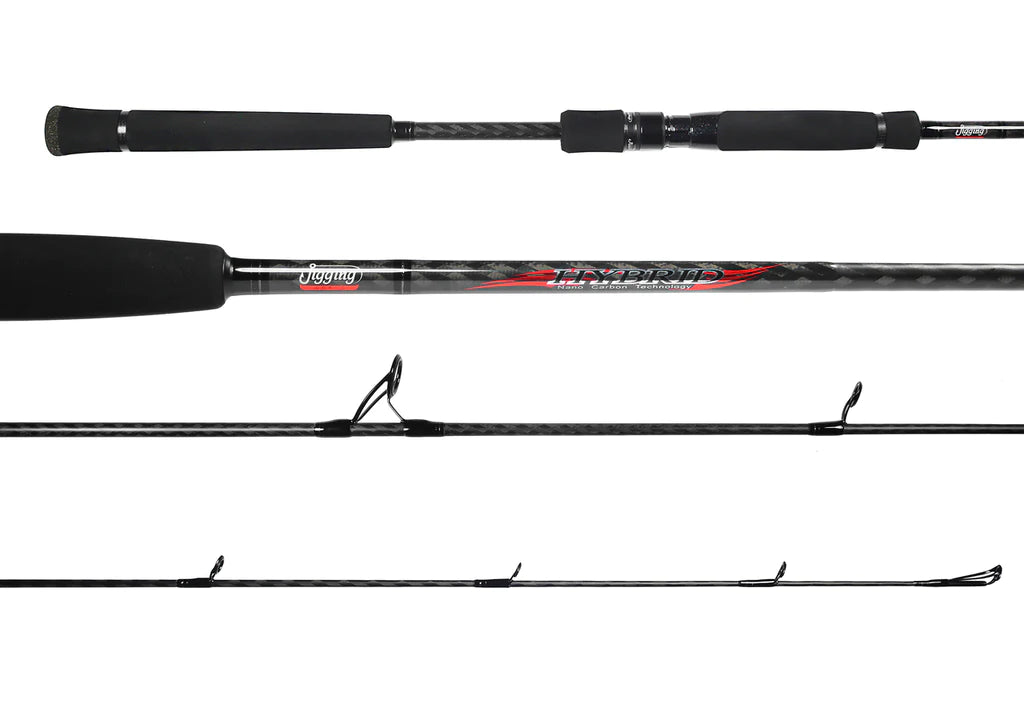 Fishing Rod with Non-Slip Grip-Jigging World Hybrid Nano Carbon Spinning Rods