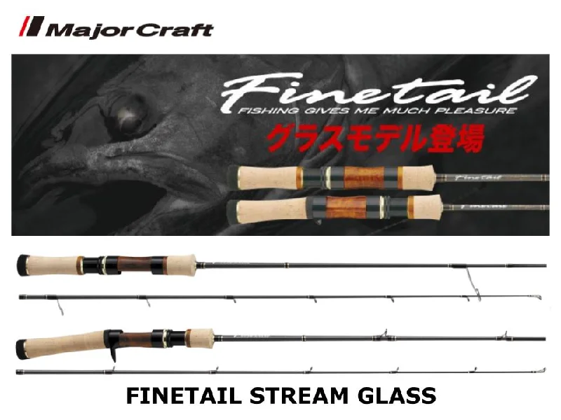 Fishing Rod with Anti-Twist Design-Major Craft Finetail Stream Glass FSG-382UL