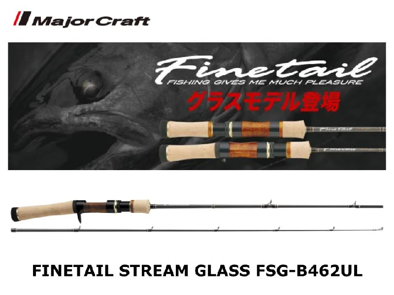 Fishing Rod for Comfortable Gripping-Major Craft Finetail Stream Glass FSG-B382UL