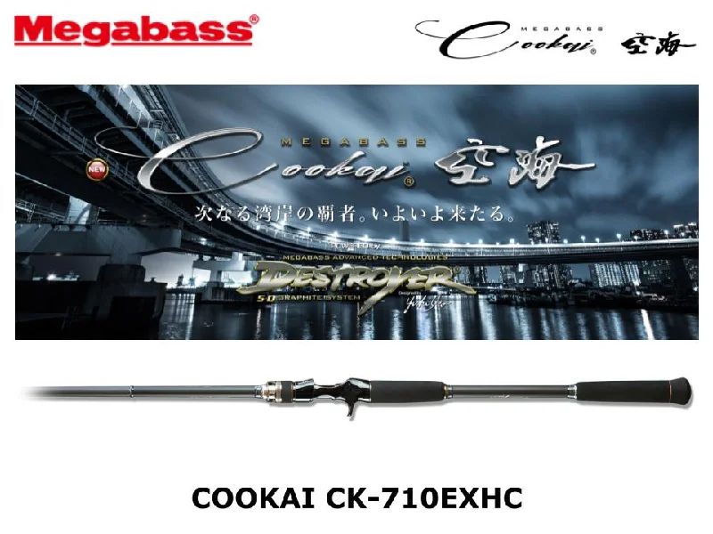 Fishing Rod for Adjustable Reel Position-Megabass Cookai CK-710EXHC