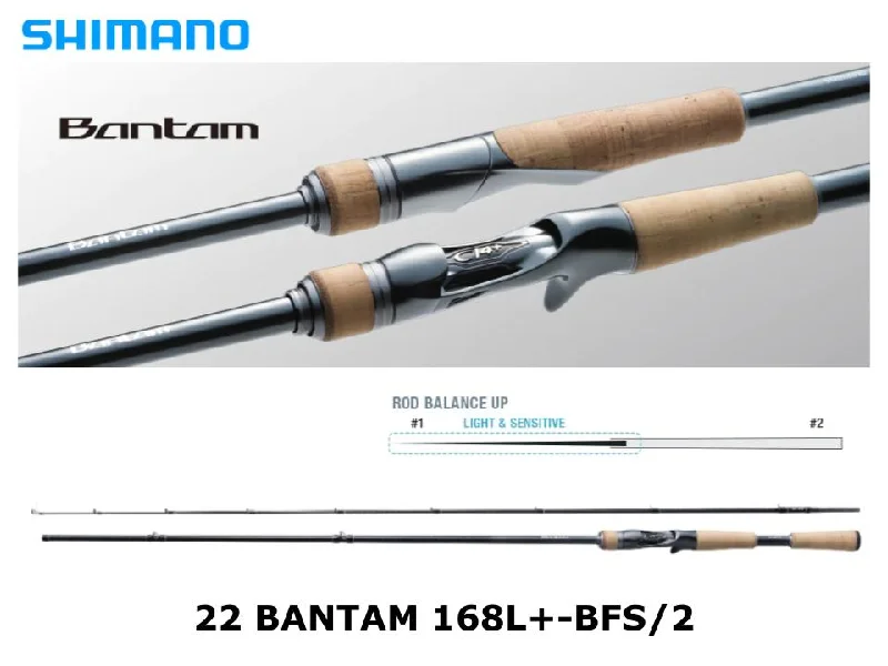 Fishing Rod for Crappie Fishing-Pre-Order Shimano 22 Bantam 168L+-BFS/2