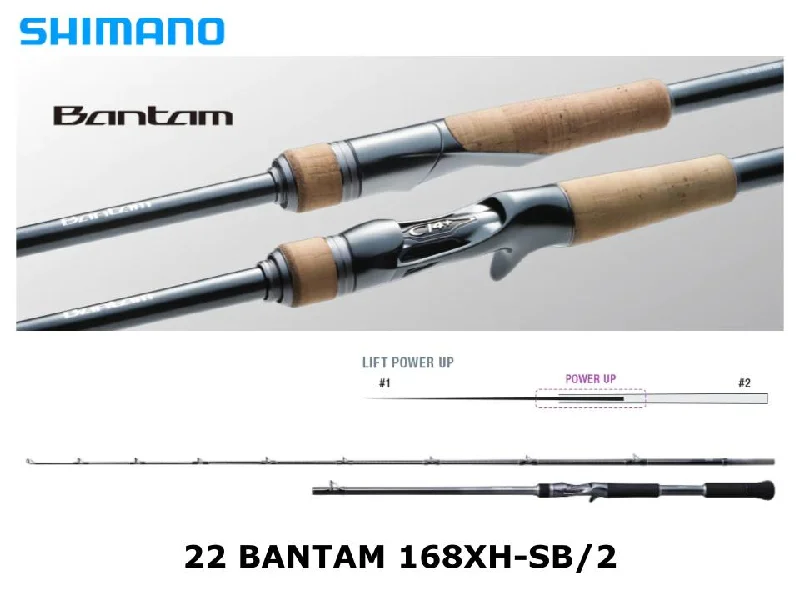 Fishing Rod for Kayak Fishing-Shimano 22 Bantam 168XH-SB/2