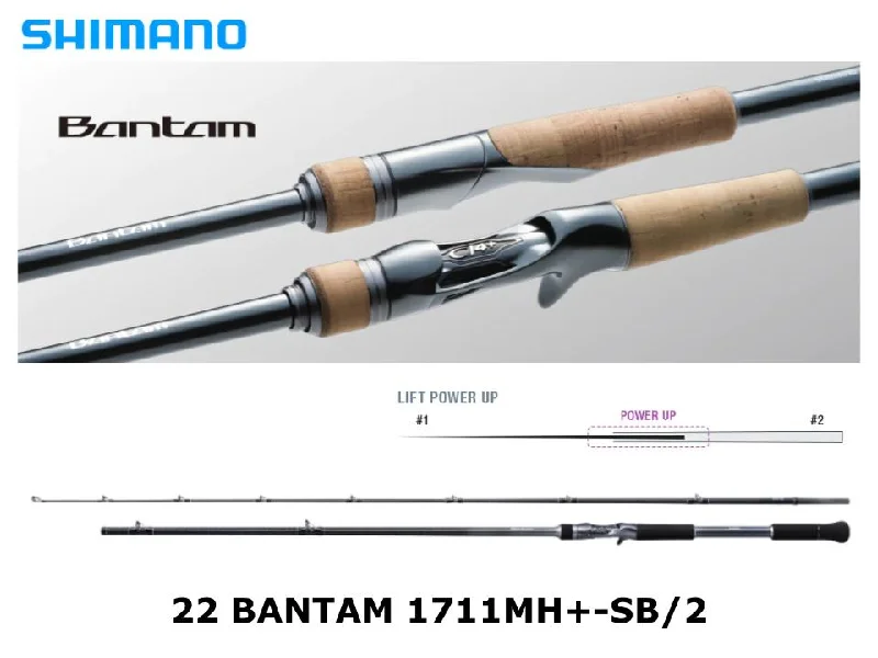 Fishing Rod for Shore Fishing-Shimano 22 Bantam 1711MH+-SB/2