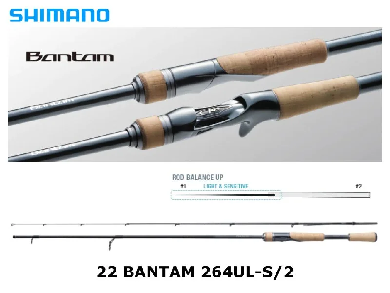 Fishing Rod for Lake Fishing-Pre-Order Shimano 22 Bantam 264UL-S/2