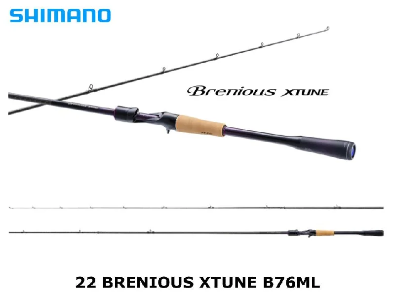 Fishing Rod for Largemouth Bass-Pre-Order Shimano 22 Brenious Xtune B76ML