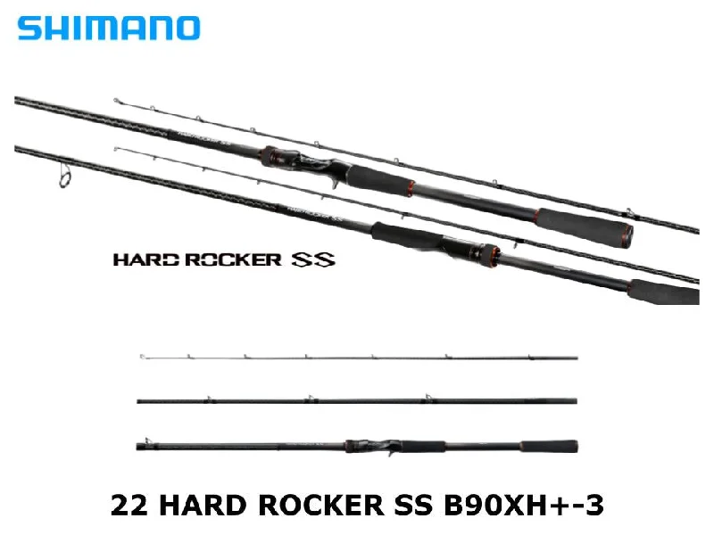 Moderate Action Fishing Rod-Shimano 22 Hard Rocker SS B90XH+-3