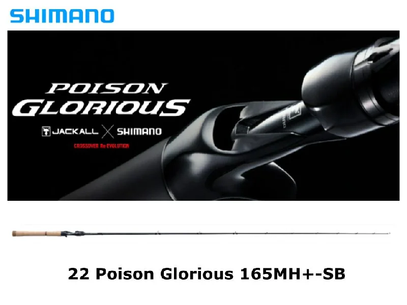 Fishing Rod for Shore Fishing-Shimano 22 Poison Glorious 165MH+-SB Torzite