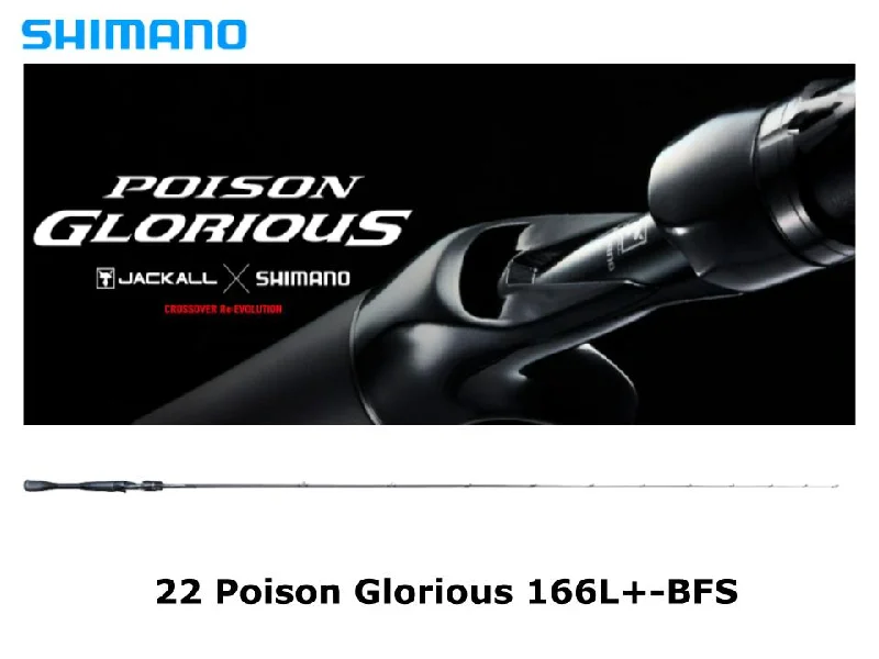 Fishing Rod for Deep Sea Fishing-Shimano 22 Poison Glorious 166L+-BFS Torzite