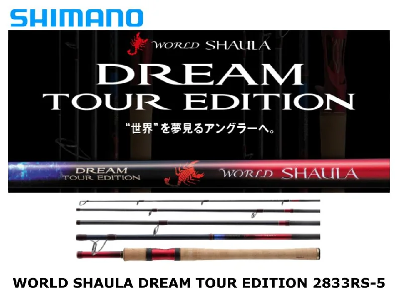 Fishing Rod for Night Fishing-Pre-Order Shimano World Shaula Dream Tour Edition Spinning 2833RS-5