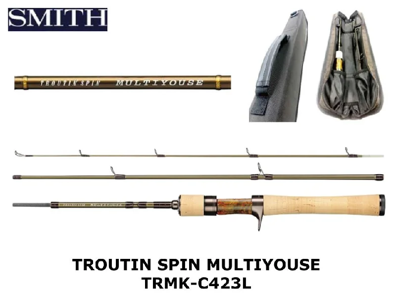 Fishing Rod for Fishing in Clear Water-Smith Troutin Spin Multiyouse Casting TRMK-C423L