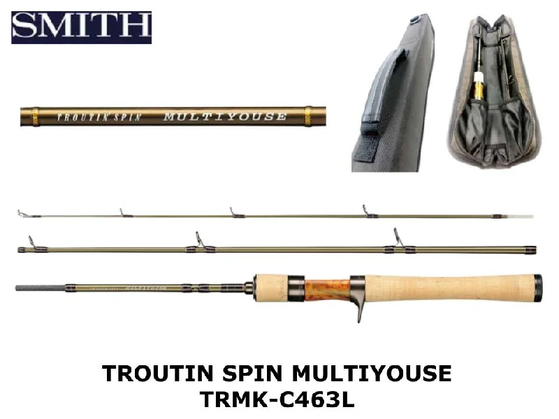 Fishing Rod for Fishing in Muddy Water-Smith Troutin Spin Multiyouse Casting TRMK-C463L