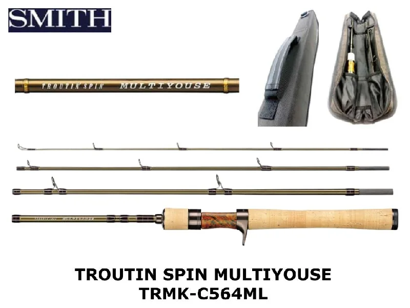 Fishing Rod for Casting in Tough Conditions-Smith Troutin Spin Multiyouse Casting TRMK-C564ML