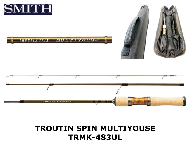 Fishing Rod for Texas Rig Fishing-Smith Troutin Spin Multiyouse Spinning TRMK-483UL