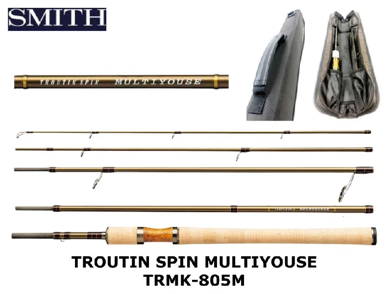 Fishing Rod for Saltwater Tackle-Smith Troutin Spin Multiyouse Spinning TRMK-805M