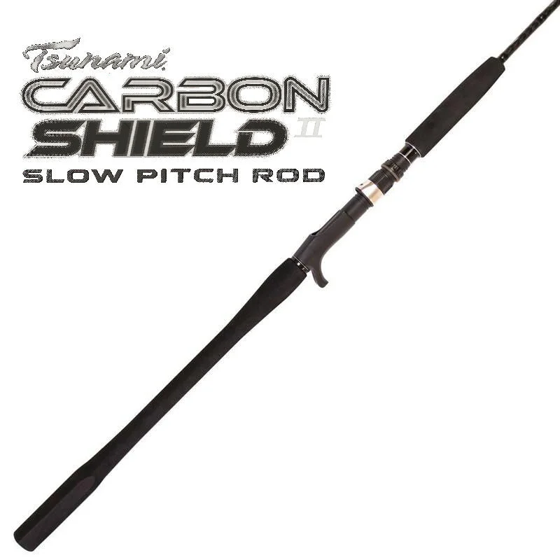 Fishing Rod for Fishing in Coastal Waters-Tsunami Carbon Shield II Casting Slow Pitch Rods