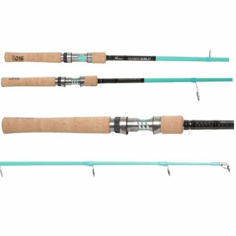 Fishing Rod for Soft Plastic Baits-Tsunami Rods Carbon Shield II Inshore Spinning Seafoam