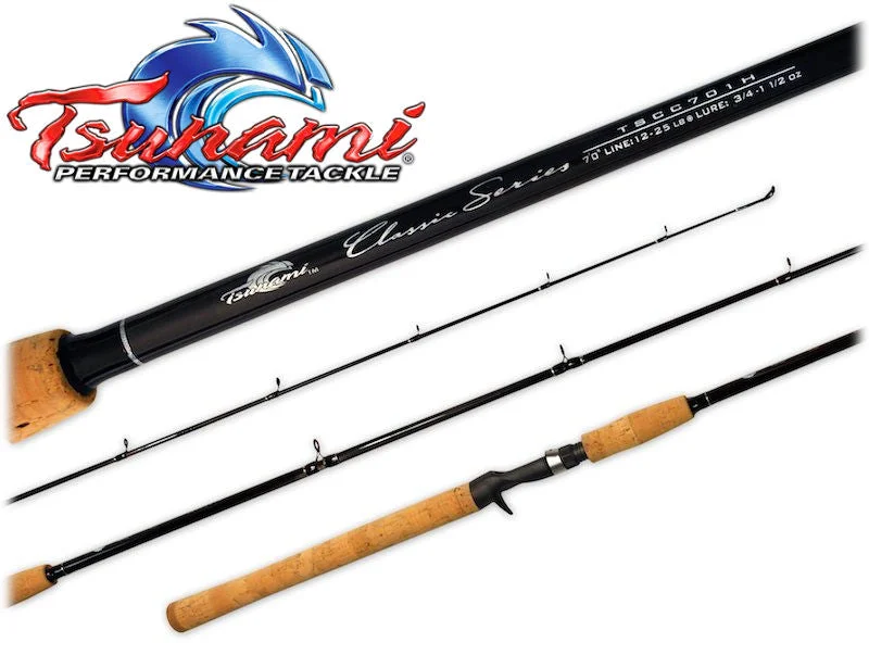 Best Rod for Fishing in Estuaries-Tsunami Classic Casting Rods