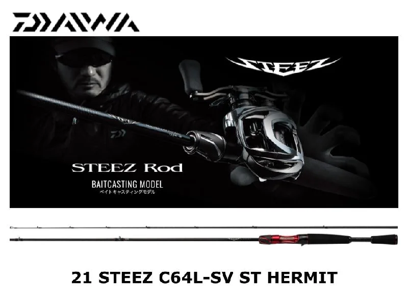 Fishing Rod for Musky Fishing-Used Daiwa 21 Steez Casting C64L-SV ST HERMIT