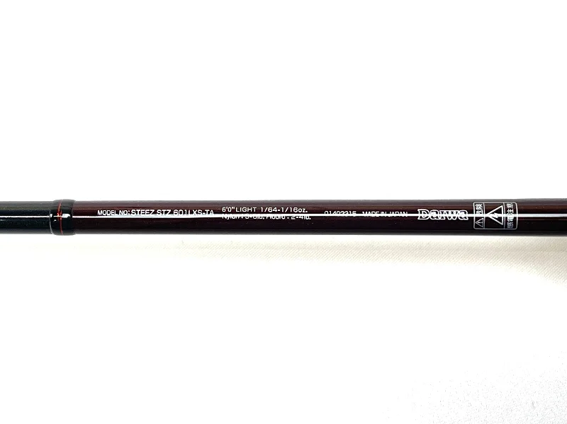 Fishing Rod with Strong Backbone-Used Daiwa Steez STZ 601LXS-TA Grey Ghost