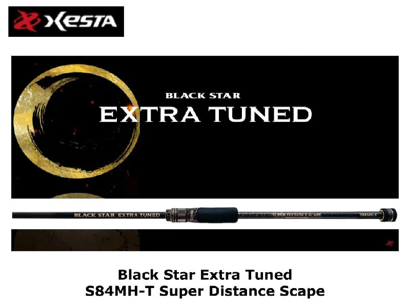 High-Quality Spinning Rod for Bass-Xesta Black Star Extra Tuned S84MH-T Super Distance Scape