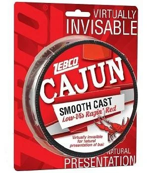 Low Visibility Fishing Line-Cajun Line Smooth Cast Low Vis Red 330yd 14lb