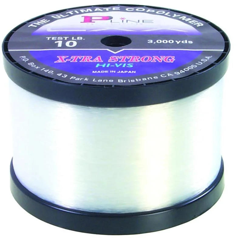 Fishing Line for Deep Lake Fishing-P-Line CXX-XTRA Hi-Vis 3000yd 10lb