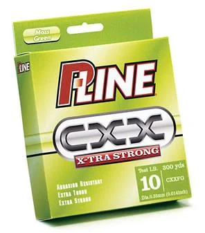 Fishing Line with Easy Knots-P-Line CXX-XTRA Moss Green 300yd 8lb