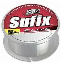 Fishing Line with High Abrasion Resistance-Sufix Elite 14lb Clear 330yds