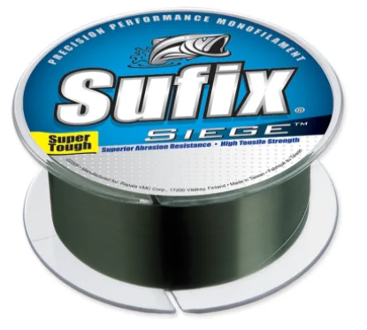 Flexible Fluorocarbon Fishing Line-Sufix Seige Monofilament 330 yds.