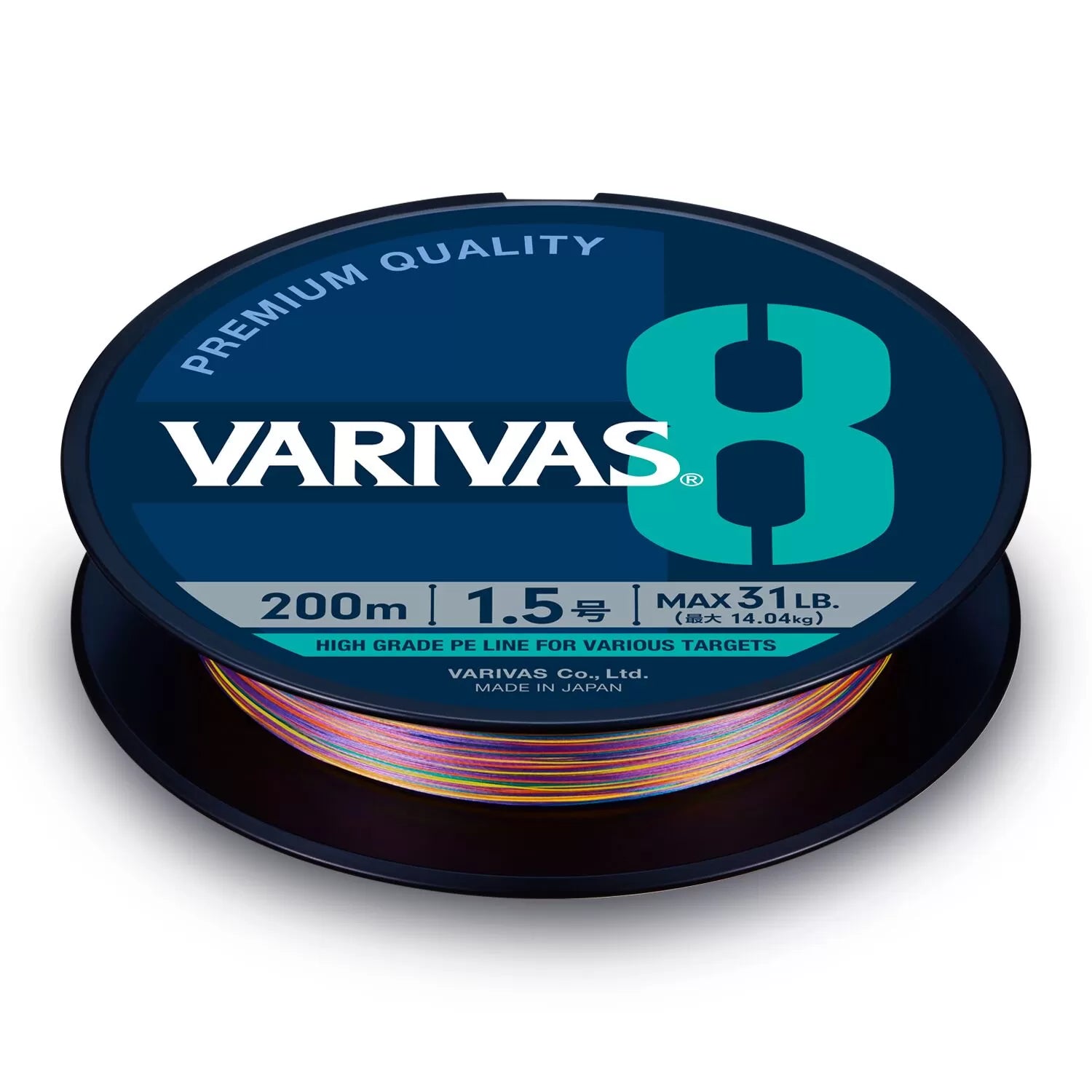 Premium Braided Fishing Line-Varivas 8 PE Multi Color Edition