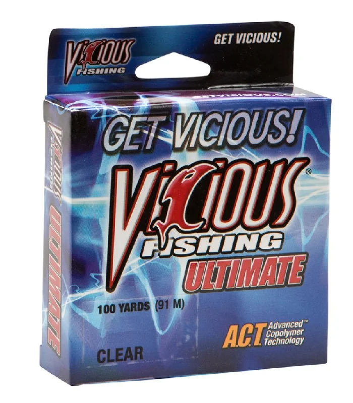 Easy Casting Fishing Line-Vicious Fishing Line  Clear 100yd