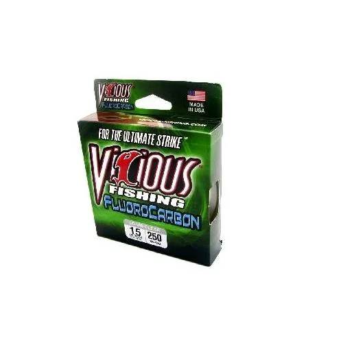 Thin Fishing Line-Vicious Fluorocarbon Clear Line 200yd 10lb