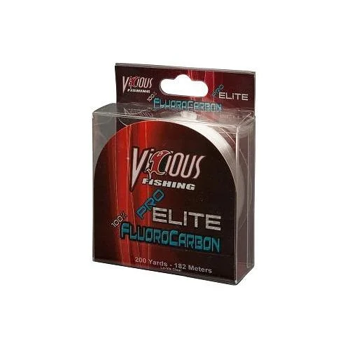 Fishing Line for Freshwater Trolling-Vicious Pro Elite Fluorocarbon Clear 200yd 10lb