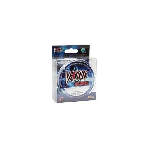 Fishing Line with High Stretch-Vicious Ultimate Clear-Blue Mono 100yd 30lb