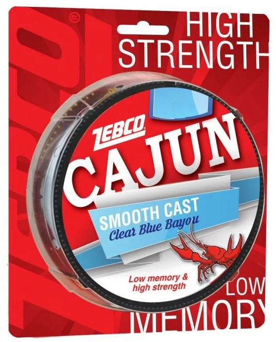 Strong and Reliable Fishing Line-Zebco Cajun Smooth Cast Line | Clear Blue Bayou