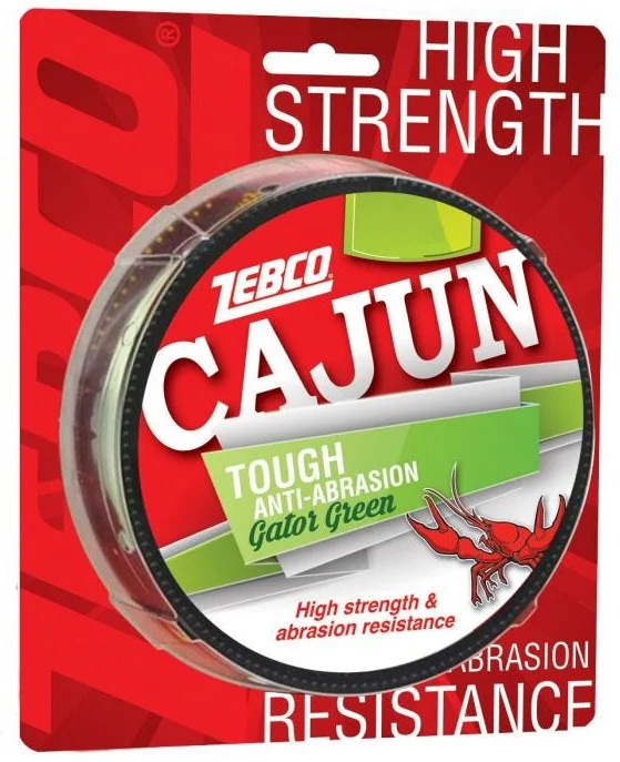 Fishing Line with Excellent Knot Strength-Zebco Cajun Tough Anti-Abrasion Fill Spool Line | 330 Yards