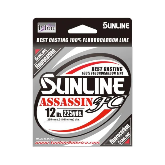 Fishing Line for Catching Large Fish-SUNLINE ASSASSIN FLUOROCARBON 20LB 225YD