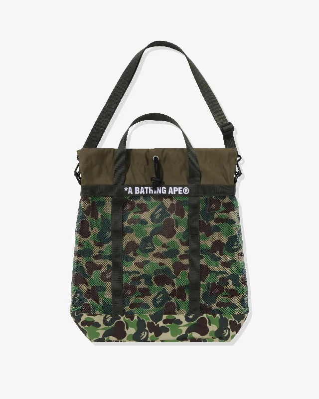 BAPE ABC CAMO MESH TOTE BAG