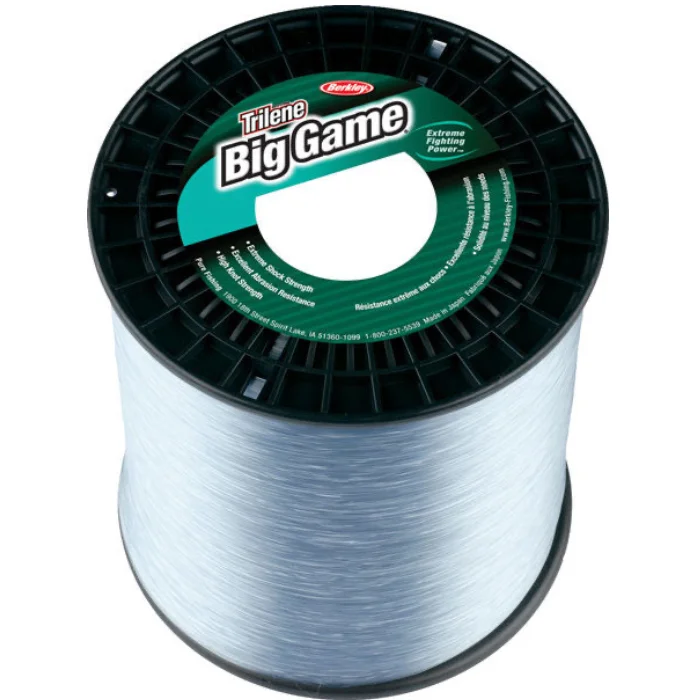 Fishing Line for Saltwater Trolling-BERKLEY TRILENE BIG GAME CLEAR 25# SPOOL 595YDS