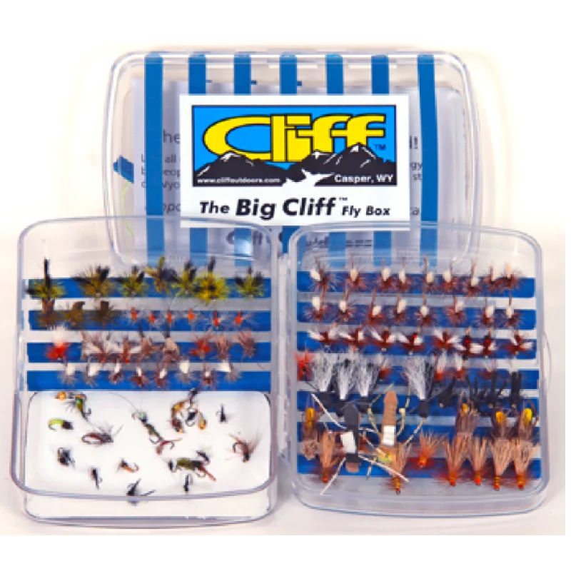 Fishing Tackle Boxes with Built-in Organizers-Cliff's Big Cliff Fly Box